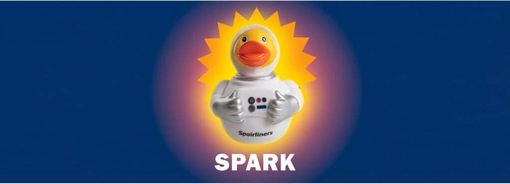 Graphical Asset showing the recent rubber duck and reveals the name of it